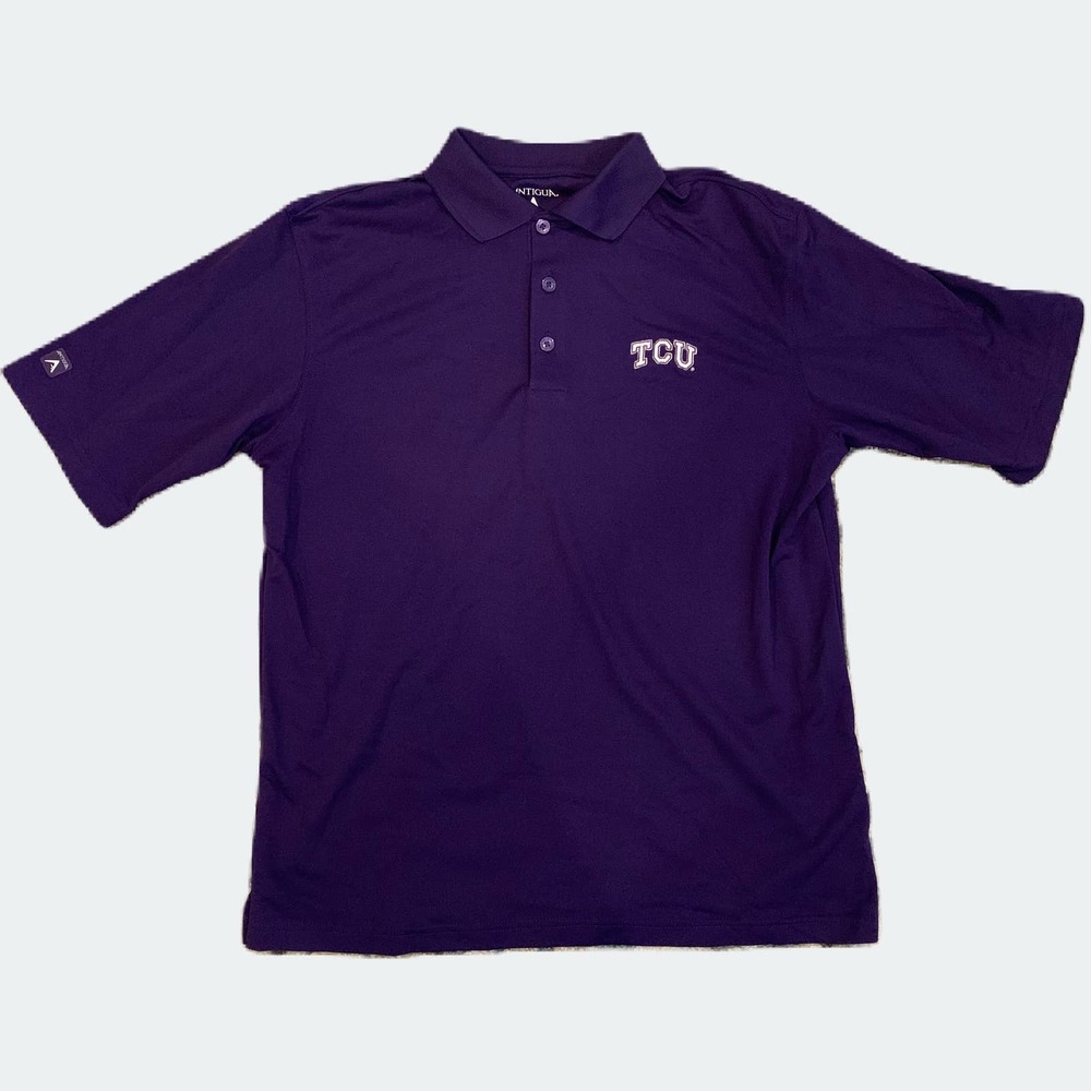 TCU Horned Frogs NCAA x‎ Antigua Polo Shirt Men’s Size Small